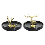 Maxbell Modern Reindeer Figurine Animal Statue Sculpture for Bookshelf Cabinet Decor Sitting