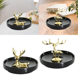 Maxbell Modern Reindeer Figurine Animal Statue Sculpture for Bookshelf Cabinet Decor Sitting