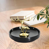 Maxbell Modern Reindeer Figurine Animal Statue Sculpture for Bookshelf Cabinet Decor Standing