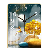Maxbell Ceramic Wall Clock Sweep Movement Kitchen Island Landscape Hanging Clocks Aureate Tree