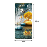 Maxbell Ceramic Wall Clock Sweep Movement Kitchen Island Landscape Hanging Clocks Aureate Tree