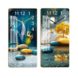 Maxbell Ceramic Wall Clock Sweep Movement Kitchen Island Landscape Hanging Clocks Aureate Tree