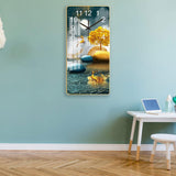 Maxbell Ceramic Wall Clock Sweep Movement Kitchen Island Landscape Hanging Clocks Aureate Tree