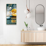 Maxbell Ceramic Wall Clock Sweep Movement Kitchen Island Landscape Hanging Clocks Aureate Tree