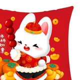 Maxbell 40x45 cm Cushion Cover Soft Traditional Throw Pillow Covers for New Year style B