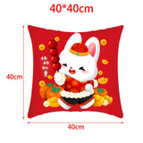 Maxbell 40x45 cm Cushion Cover Soft Traditional Throw Pillow Covers for New Year style B