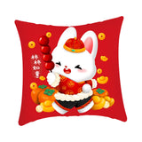 Maxbell 40x45 cm Cushion Cover Soft Traditional Throw Pillow Covers for New Year style B