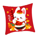 Maxbell 40x45 cm Cushion Cover Soft Traditional Throw Pillow Covers for New Year style B
