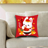 Maxbell 40x45 cm Cushion Cover Soft Traditional Throw Pillow Covers for New Year style B