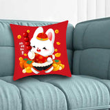 Maxbell 40x45 cm Cushion Cover Soft Traditional Throw Pillow Covers for New Year style B