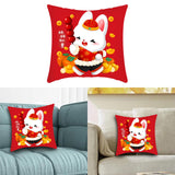 Maxbell 40x45 cm Cushion Cover Soft Traditional Throw Pillow Covers for New Year style B