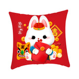 Maxbell 40x45 cm Cushion Cover Soft Traditional Throw Pillow Covers for New Year style C