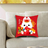 Maxbell 40x45 cm Cushion Cover Soft Traditional Throw Pillow Covers for New Year style C