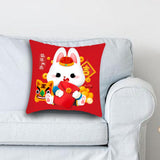 Maxbell 40x45 cm Cushion Cover Soft Traditional Throw Pillow Covers for New Year style C