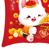 Maxbell 40x45 cm Cushion Cover Soft Traditional Throw Pillow Covers for New Year style D