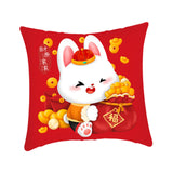 Maxbell 40x45 cm Cushion Cover Soft Traditional Throw Pillow Covers for New Year style D