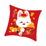 Maxbell 40x45 cm Cushion Cover Soft Traditional Throw Pillow Covers for New Year style D