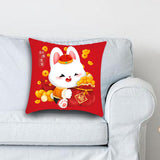 Maxbell 40x45 cm Cushion Cover Soft Traditional Throw Pillow Covers for New Year style D