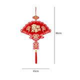 Maxbell Traditional Chinese New Year Decorations with Tassel Spring Festival Decor StyleD