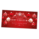 Maxbell Christmas Garage Door Banner Wall Hanging Decor for Church Home Holiday Red 200cmx150cm