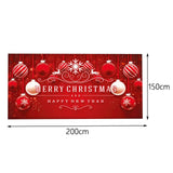 Maxbell Christmas Garage Door Banner Wall Hanging Decor for Church Home Holiday Red 200cmx150cm