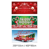 Maxbell Christmas Garage Door Banner Wall Hanging Decor for Church Home Holiday Red 200cmx150cm