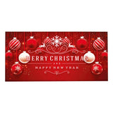 Maxbell Christmas Garage Door Banner Wall Hanging Decor for Church Home Holiday Red 400cmx180cm