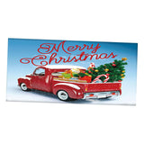 Maxbell Christmas Garage Door Banner Wall Hanging Decor for Church Home Holiday Blue 400cmx180cm