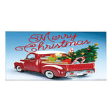 Maxbell Christmas Garage Door Banner Wall Hanging Decor for Church Home Holiday Blue 400cmx180cm