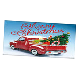 Maxbell Christmas Garage Door Banner Wall Hanging Decor for Church Home Holiday Blue 400cmx180cm