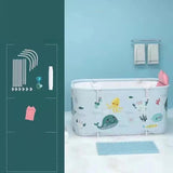 Maxbell Rectangle Foldable Adults Shower Bathing Tub for SPA Indoor Outdoor Sea