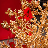 Maxbell Feng Shui Lucky Tree Ornament Desktop Pendant Decorative Sculpture Art Decor Fruit Tree