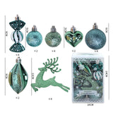 Maxbell 22x Christmas Decorative Balls Pendants Ornaments for Xmas Indoor Home Green