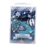Maxbell 22x Christmas Decorative Balls Pendants Ornaments for Xmas Indoor Home Blue