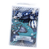 Maxbell 22x Christmas Decorative Balls Pendants Ornaments for Xmas Indoor Home Blue