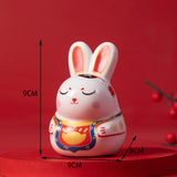 Maxbell Small Rabbit Figurine Piggy Bank Money Saving Box for Easter Gifts Girls