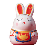 Maxbell Small Rabbit Figurine Piggy Bank Money Saving Box for Easter Gifts Girls