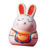 Maxbell Small Rabbit Figurine Piggy Bank Money Saving Box for Easter Gifts Girls