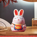 Maxbell Small Rabbit Figurine Piggy Bank Money Saving Box for Easter Gifts Girls