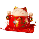 Maxbell Lucky Cat Money Bank Gift Decoration Tabletop Ornaments Office Home Decor