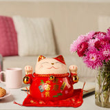 Maxbell Lucky Cat Money Bank Gift Decoration Tabletop Ornaments Office Home Decor