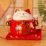 Maxbell Lucky Cat Money Bank Gift Decoration Tabletop Ornaments Office Home Decor