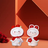 Maxbell Rabbit Figurine Car Dashboard Ornament New Year Gift for Entrance Office StyleA