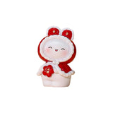 Maxbell Rabbit Figurine Car Dashboard Ornament New Year Gift for Entrance Office StyleB