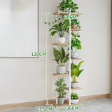 Maxbell Metal Flowerpot Stand Storage Display Planter Rack Home Indoor Outdoor seven layers