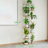 Maxbell Metal Flowerpot Stand Storage Display Planter Rack Home Indoor Outdoor 8 layers
