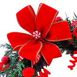 Maxbell Christmas Door Wreath Wall Hanging Seasonal Garland for Festival Xmas Decor