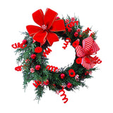 Maxbell Christmas Door Wreath Wall Hanging Seasonal Garland for Festival Xmas Decor