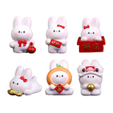 Maxbell Resin Rabbit Figurine Car Dashboard Home Decor for Bedroom Entrance Office StyleA