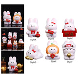 Maxbell Resin Rabbit Figurine Car Dashboard Home Decor for Bedroom Entrance Office StyleA